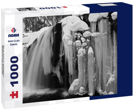 Noah Jigsaw Puzzle Rock arch at sunset in Spitzkoppe, Namibia, Africa in black white 1000 pieces