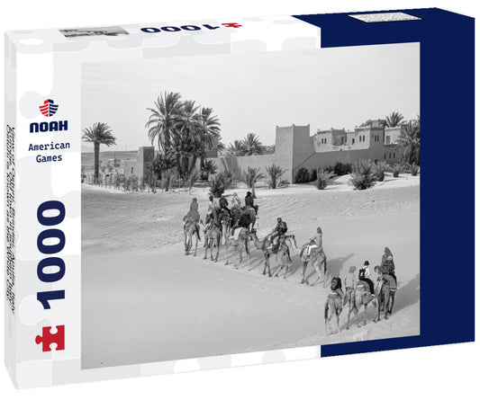 Noah Jigsaw Puzzle View of Ostuni, Brindisi, Apulia, Italy, Europe. Old town in southern Italy. Ostuni is known as the White City. Ostuni, skyline and church, Brindisi, Italy in black white 1000 pieces