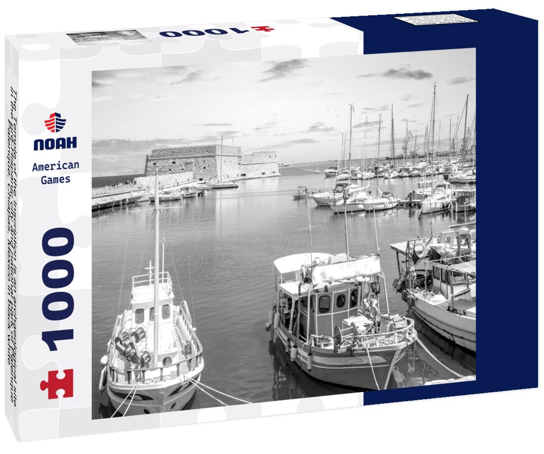 Noah Jigsaw Puzzle The Temple of the Inscription is an archaeological site in the pre-Hispanic city and national park of Palenque, Palenque, Chiapas, Mexico in black white 1000 pieces