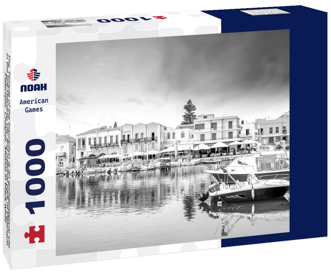 Noah Jigsaw Puzzle The Temple of the Inscription is an archaeological site in the pre-Hispanic city and national park of Palenque, Palenque, Chiapas, Mexico in black white 1000 pieces