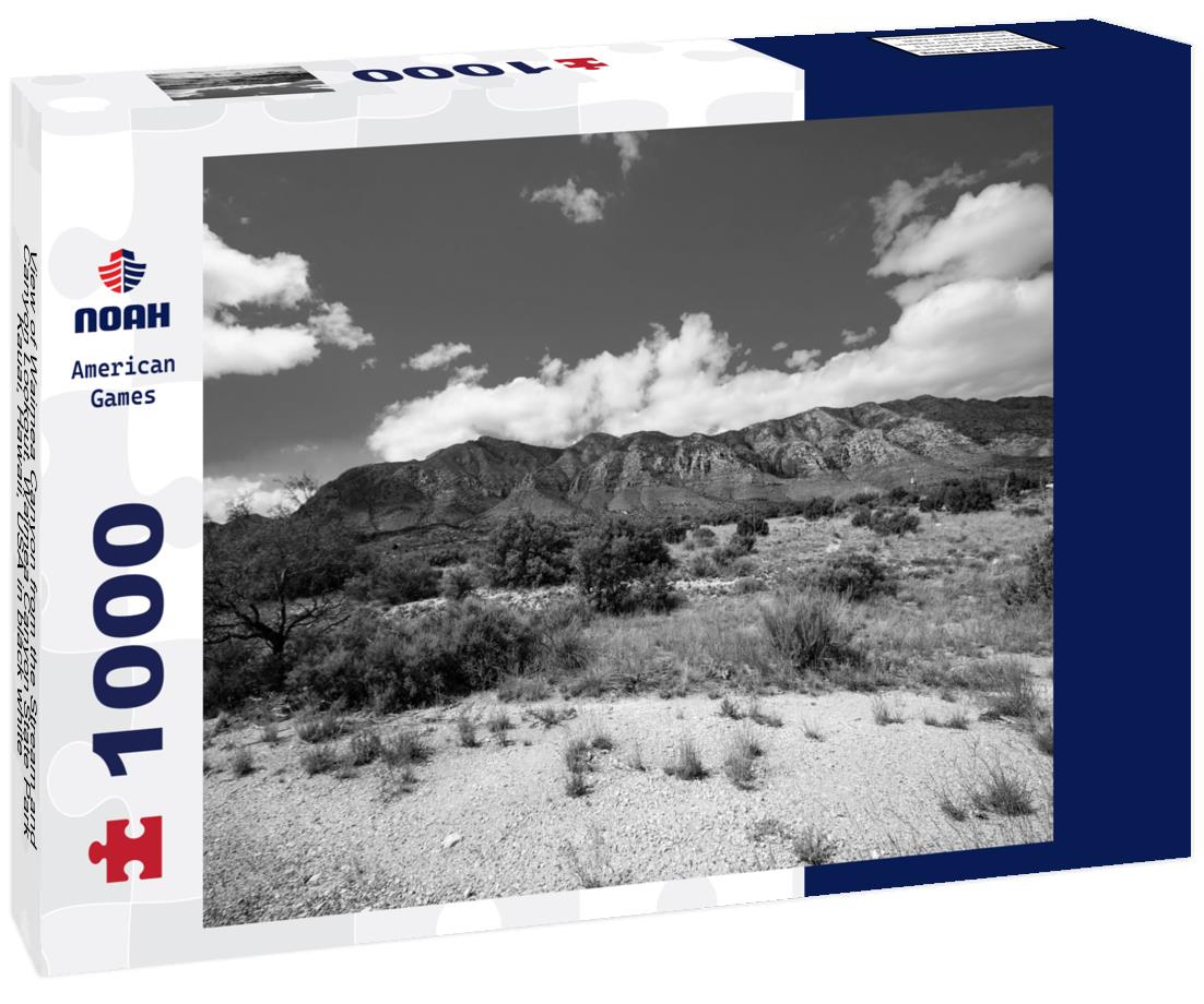 Noah Jigsaw Puzzle View of Waimea Canyon from the Stream and Canyon Lookout, Waimea Canyon State Park, Kauai, Hawaii, USA in black white 1000 pieces