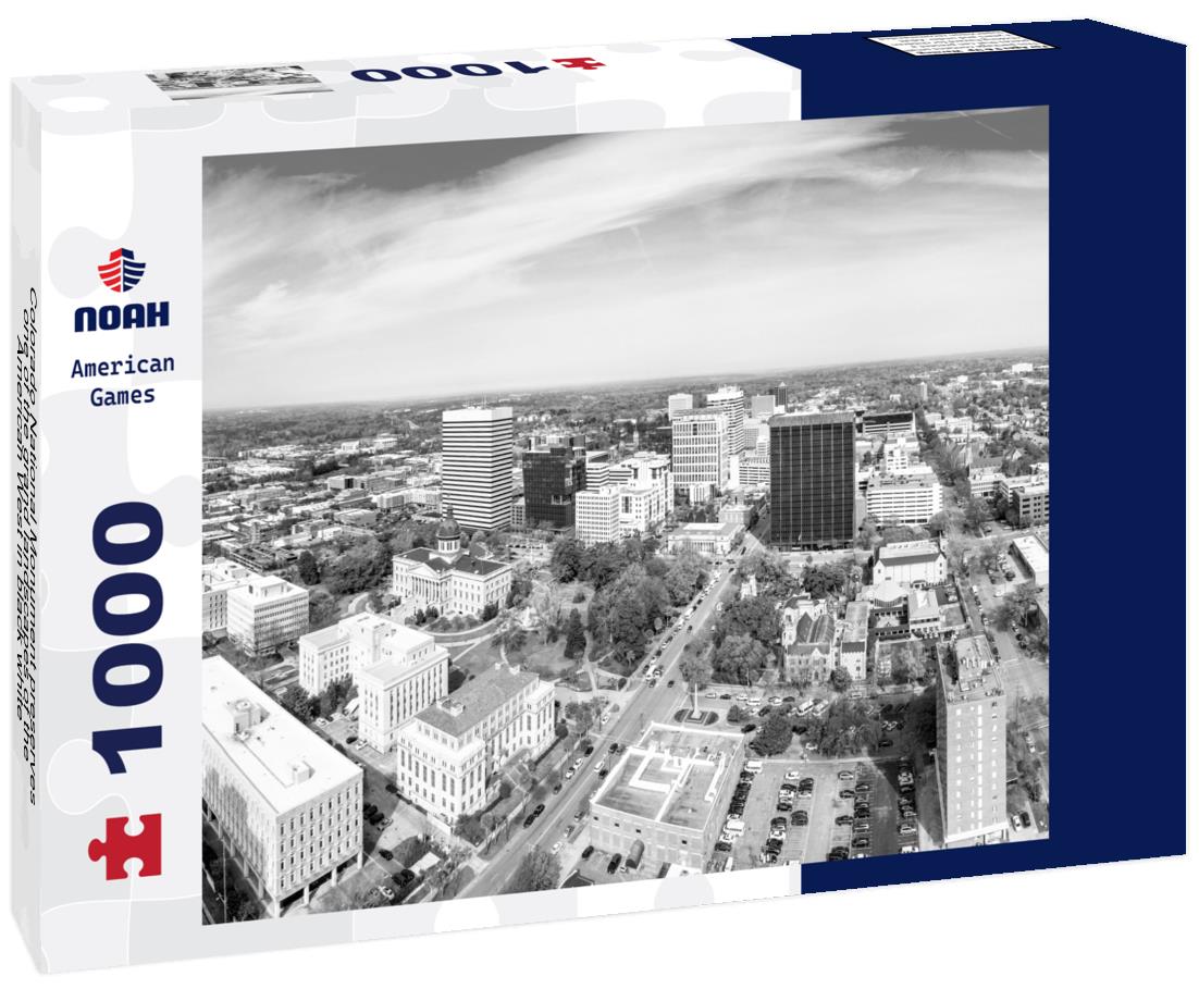 Noah Jigsaw Puzzle Colorado National Monument preserves one of the grand landscapes of the American West in black white 1000 pieces