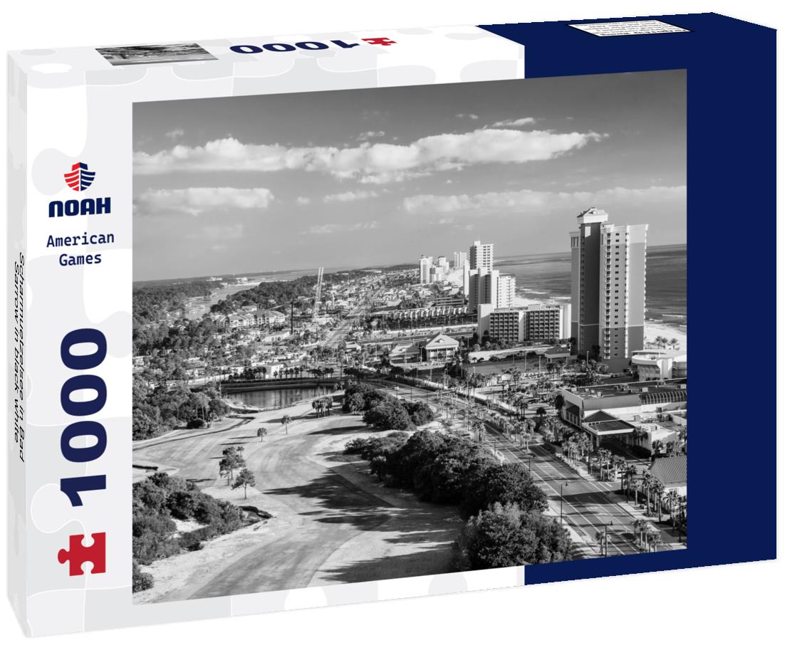 Noah Jigsaw Puzzle Scharmuetzelsee in Bad Sarrow in black white 1000 pieces