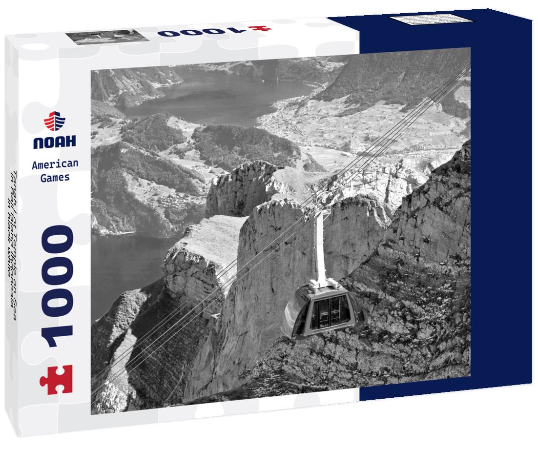 Noah Jigsaw Puzzle Tanah Lot Temple on Sea in Bali Island Indonesia in black white 1000 pieces