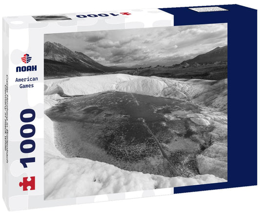 Noah Jigsaw Puzzle Castle Herzberg in Breitenbach, Germany in black white 1000 pieces