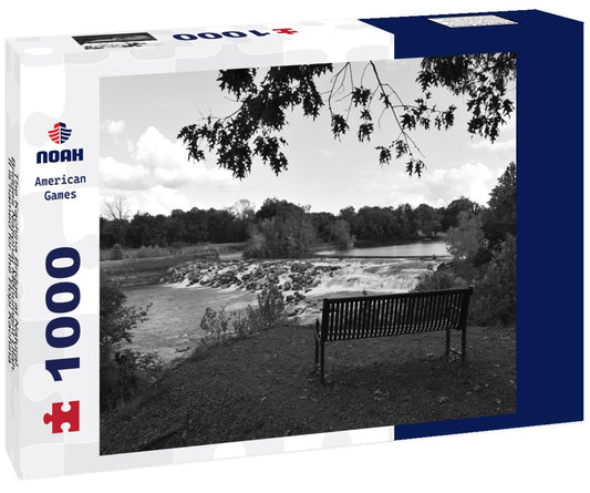 Noah Jigsaw Puzzle The Kachina Bridge at Natural Bridges National Monument Utah. It is named for the Hopi Kachina dancers in black white 1000 pieces