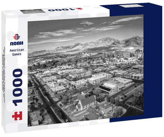 Noah Jigsaw Puzzle Sand Beach off the rocky coast in Arcadia National Park in Maine in black white 1000 pieces