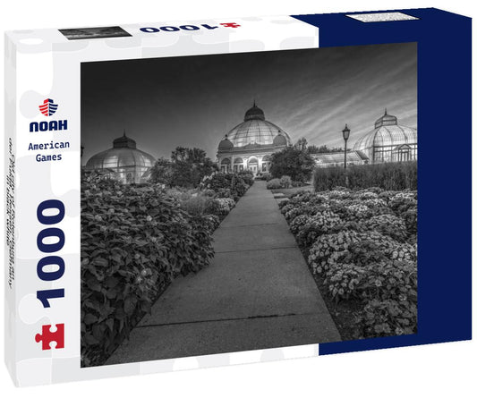 Noah Jigsaw Puzzle Old city of Rotenburg an der Fulda, Hessen, Germany in black white 1000 pieces