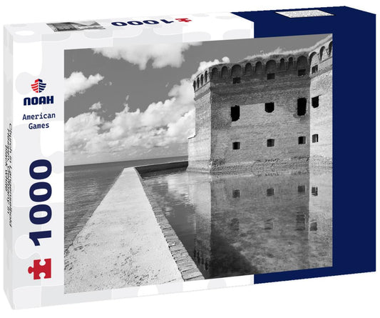 Noah Jigsaw Puzzle Church in Langenselbold, Hessen, Germany in black white 1000 pieces