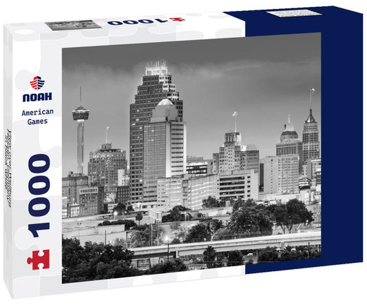 Noah Jigsaw Puzzle View over Weilburg, Hessen, Germany in black white 1000 pieces