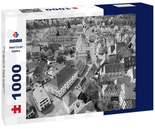 Noah Jigsaw Puzzle Brandenburg Gate at sunset in Berlin in black white 1000 pieces