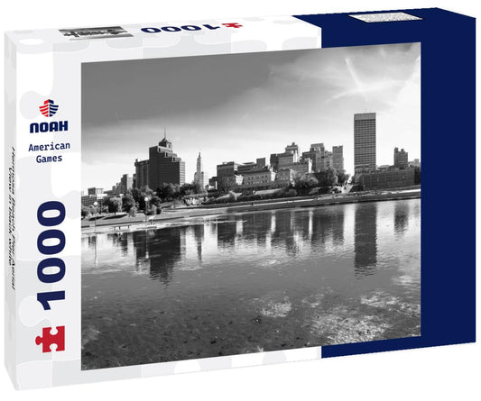 Noah Jigsaw Puzzle Hermosa Beach Pier Aerial View in black white 1000 pieces