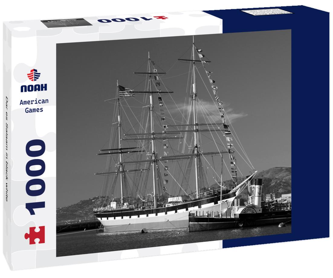 Noah Jigsaw Puzzle Dar es Salaam in black white 1000 pieces