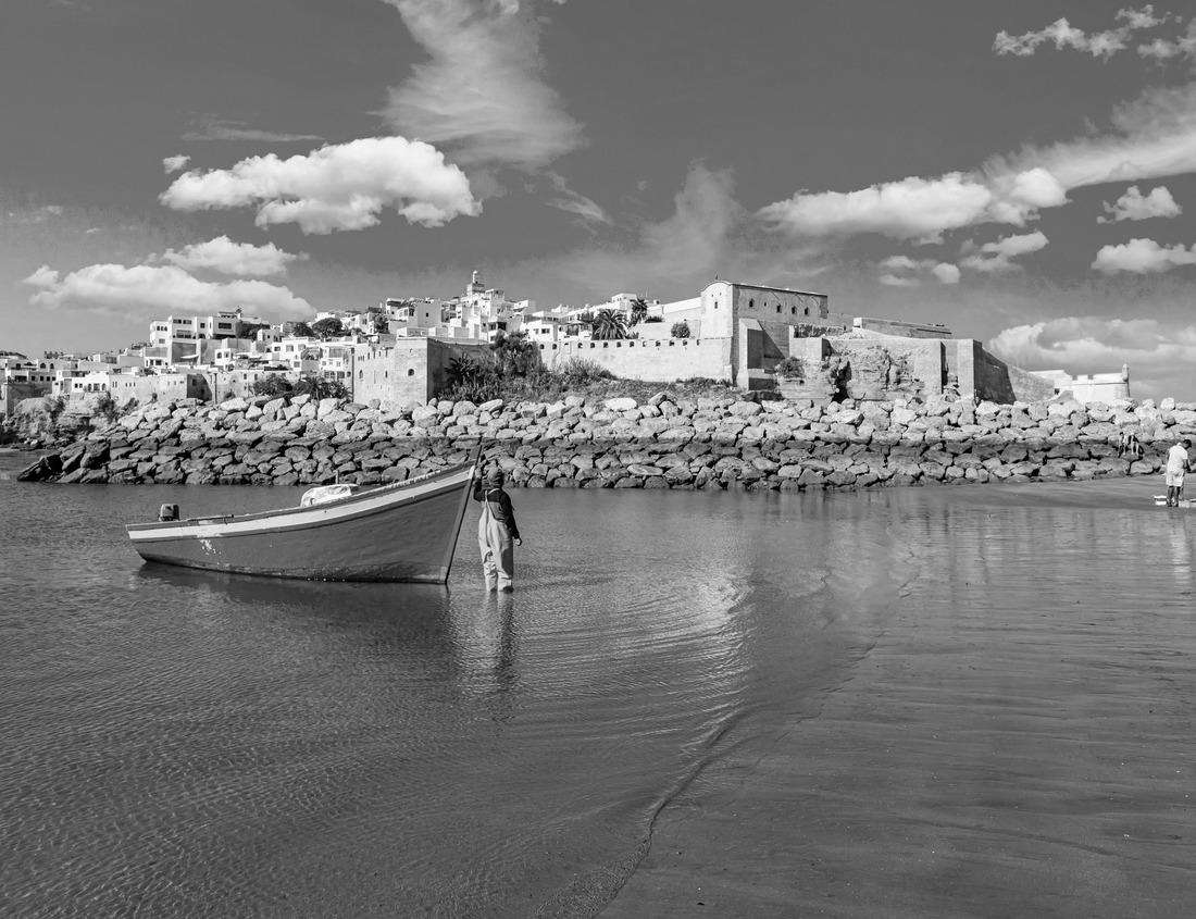 Noah Jigsaw Puzzle Top view of the old town of Delft (Netherlands) from the tower of the New Church (Nieuwe Kerk), May, sunny day in black white 1000 pieces