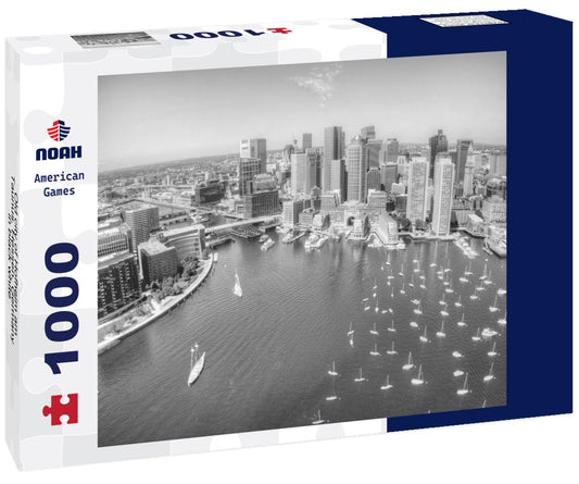 Noah Jigsaw Puzzle Old city of Hofheim am Taunus, Hessen, Germany in black white 1000 pieces