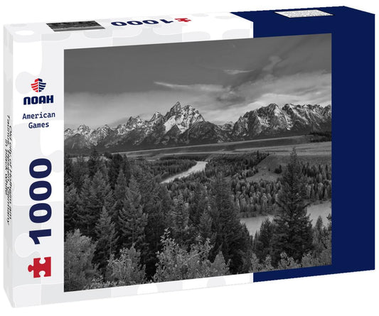 Noah Jigsaw Puzzle Old city of Hofheim am Taunus, Hessen, Germany in black white 1000 pieces