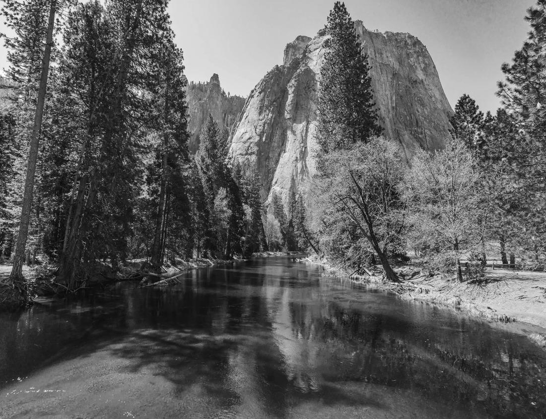 Noah Jigsaw Puzzle Winter Alpenglow at Snake River Overlook Grand Teton National Park in black white 1000 pieces