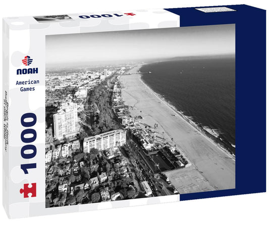 Noah Jigsaw Puzzle Beach in Rerik, Baltic Sea, Germany in black white 1000 pieces