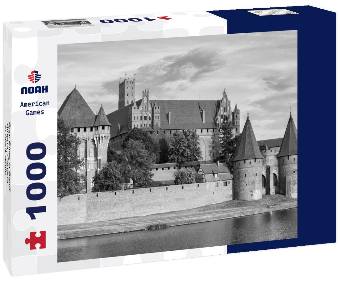 Noah Jigsaw Puzzle Bow River in Banff, Alberta, Canada in black white 1000 pieces