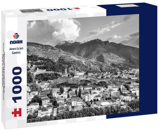 Noah Jigsaw Puzzle Waterfall Laurel Falls in Great Smoky Mountains National Park in black white 1000 pieces