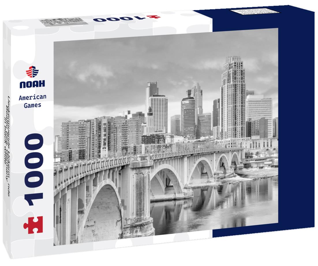 Noah Jigsaw Puzzle Ueckermuende Uckermünde, Bealtic Sea, Germany in black white 1000 pieces