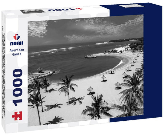 Noah Jigsaw Puzzle View of the desert hills of the Sahara with sand dunes and stones, vegetation and blue sky. Landscape photography of wide sandy desert sunny day, Sahara, Tozeur city, Tunisia in black white 1000 pieces