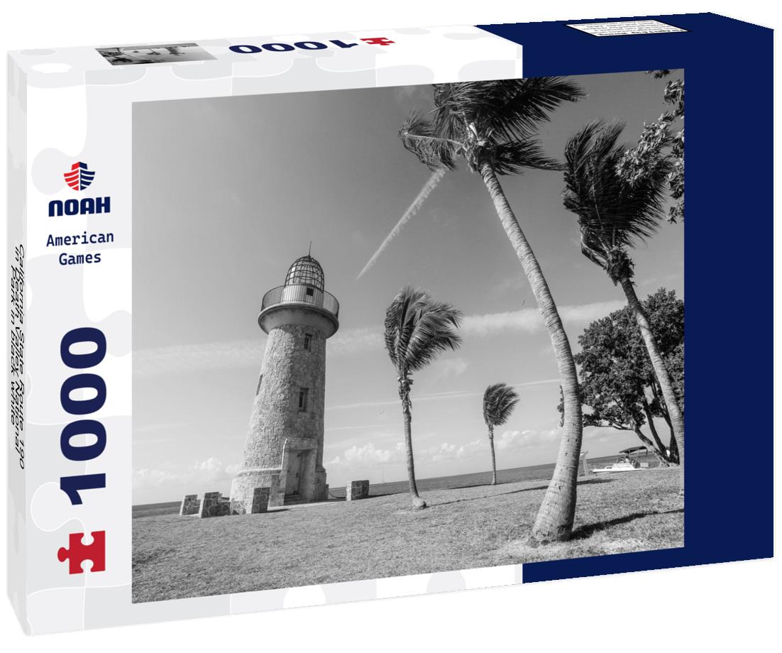 Noah Jigsaw Puzzle California State Route 190 in Death Valley National Park in black white 1000 pieces