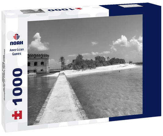 Noah Jigsaw Puzzle famous old town in Augsburg, Bavaria, Germany in black white 1000 pieces