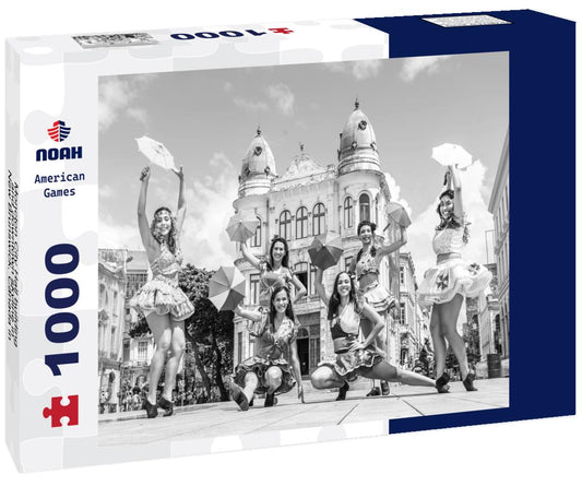 Noah Jigsaw Puzzle Moncton City Hall building and downtown skyline in New Brunswick, Canada in black white 1000 pieces