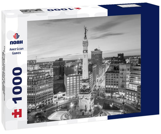 Noah Jigsaw Puzzle The Town Hall (Dutch: Stadhuis van Antwerpen), Antwerp, Belgium in black white 1000 pieces