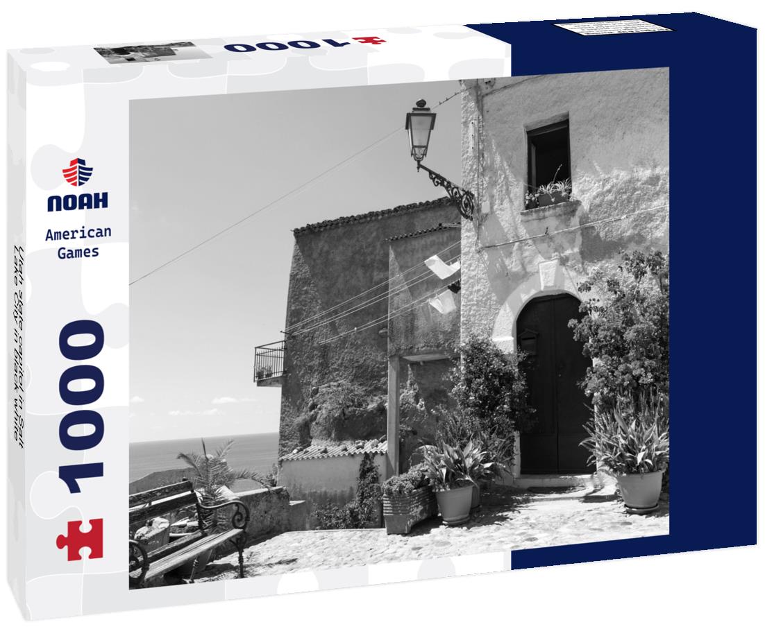 Noah Jigsaw Puzzle Utah state capitol in Salt Lake City in black white 1000 pieces