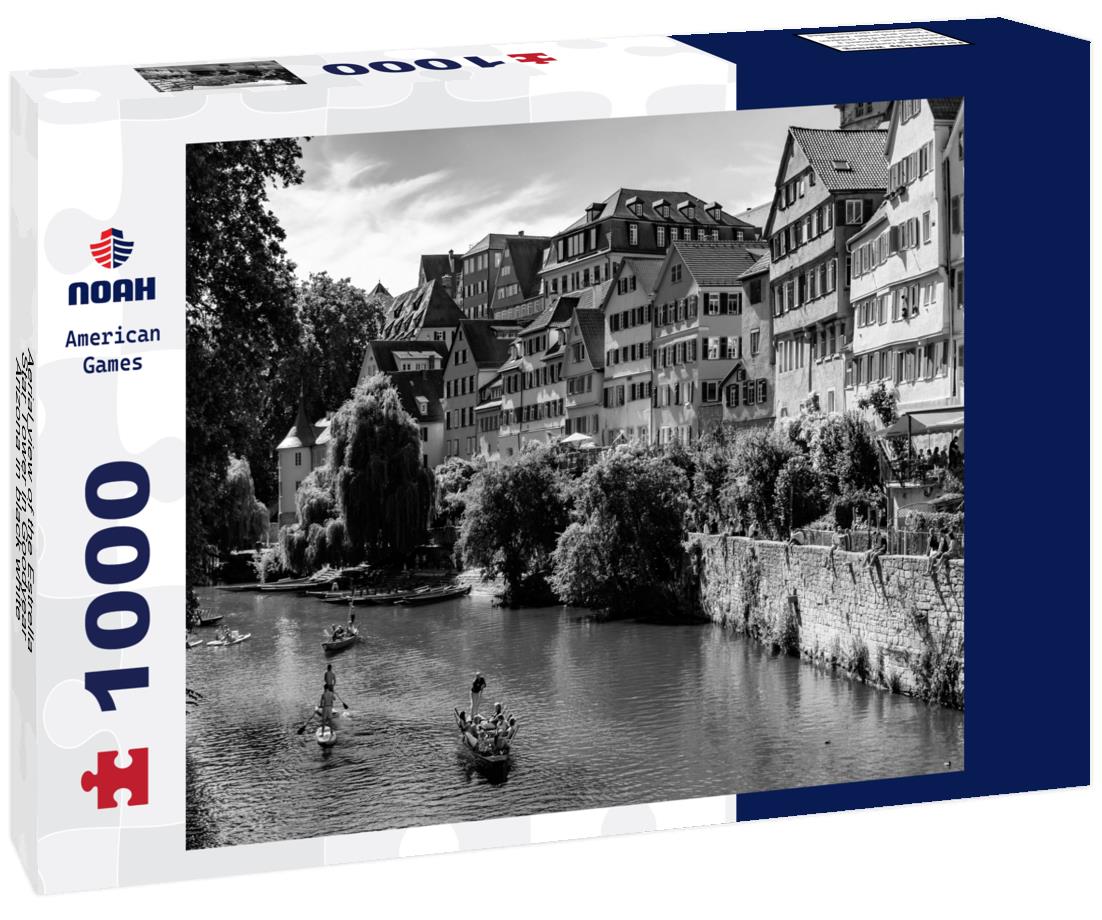 Noah Jigsaw Puzzle Aerial view of the Estrella Star Tower in Goodyear, Arizona in black white 1000 pieces