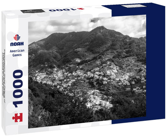 Noah Jigsaw Puzzle Karangasem Water Palace of Tirta Gangga in East Bali, Indonesia in black white 1000 pieces