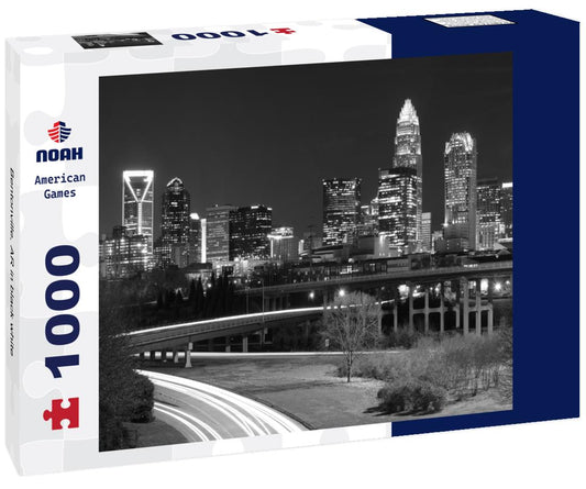 Noah Jigsaw Puzzle Bentonville, AR in black white 1000 pieces