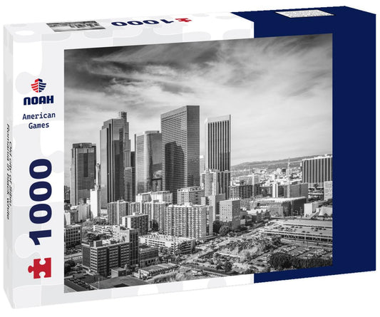 Noah Jigsaw Puzzle Old city of Sibiu, Romania in black white 1000 pieces