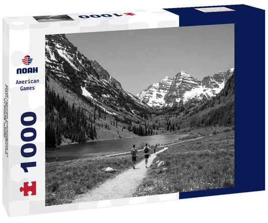 Noah Jigsaw Puzzle Golf course panorama in Palm Springs, California in black white 1000 pieces