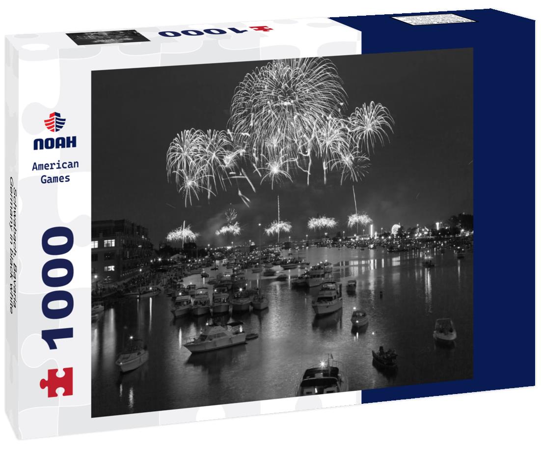 Noah Jigsaw Puzzle Schwabach, Bavaria, Germany in black white 1000 pieces