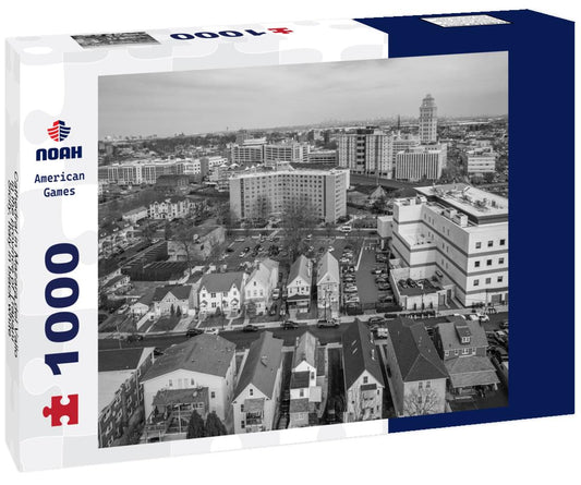 Noah Jigsaw Puzzle Cathedral in Mazara del Vallo in the province of Trapani, Sicily, Italy in black white 1000 pieces