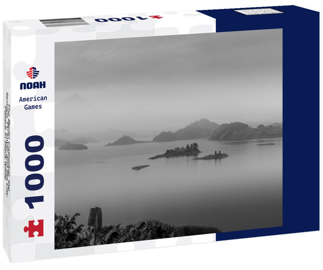 Noah Jigsaw Puzzle The Berlin Cathedral, the famous TV tower and the City Palace in black white 1000 pieces