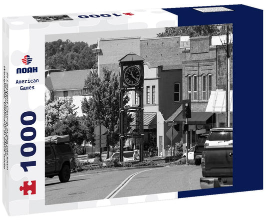 Noah Jigsaw Puzzle St Lambert Church in the old town of Muenster, North Rhine-Westphalia, Germany in black white 1000 pieces