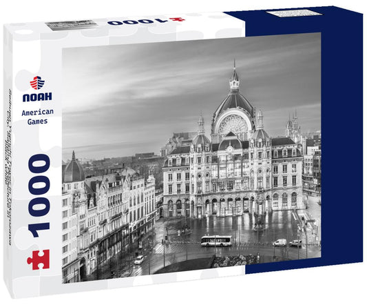 Noah Jigsaw Puzzle Seibuen Yuenchi Tower in Tokorozawa City, Saitama Prefecture in black white 1000 pieces