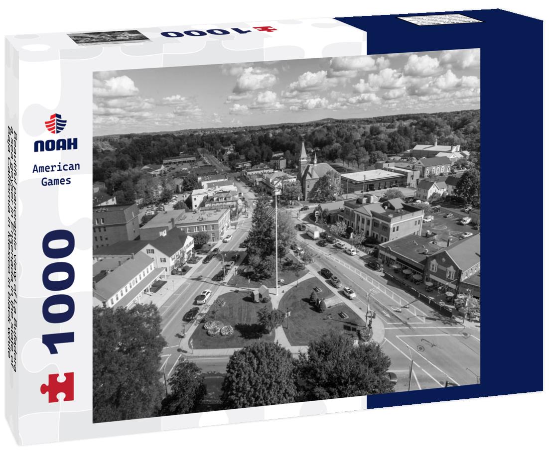 Noah Jigsaw Puzzle Beautiful panoramic view of La Bufadora, a sea geyser in Ensenada in the state of Baja California in Mexico in black white 1000 pieces