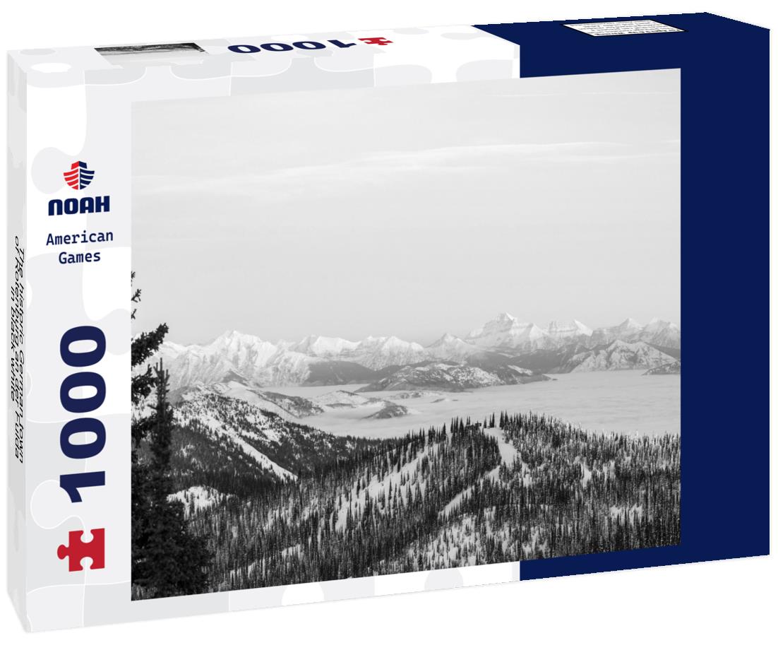 Noah Jigsaw Puzzle The historic German town of Rotenburg an der Fulda in black white 1000 pieces