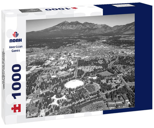 Noah Jigsaw Puzzle Aerial view of Maringa, cathedral and city center. Several buildings in black white 1000 pieces