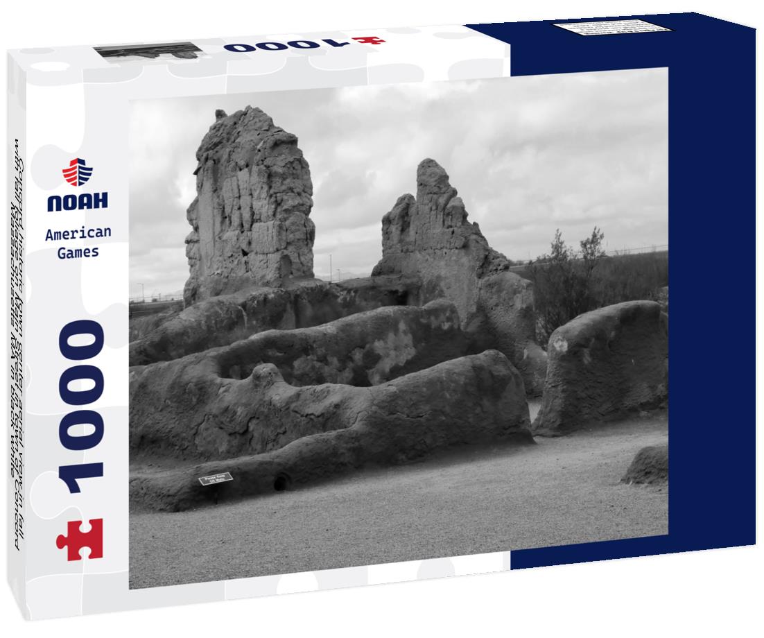 Noah Jigsaw Puzzle Concord historic town center aerial view in fall with fall foliage on Main Street in town of Concord, Massachusetts MA in black white 1000 pieces