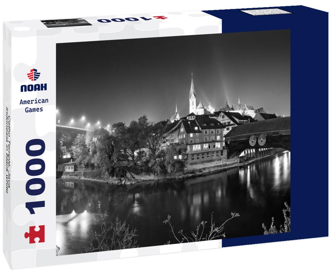 Noah Jigsaw Puzzle Cetho Temple, Java, Indonesia in black white 1000 pieces