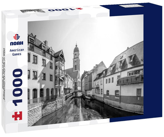 Noah Jigsaw Puzzle Hike of the Devil's Gardeners' Path in Arches National Park, usa in black white 1000 pieces