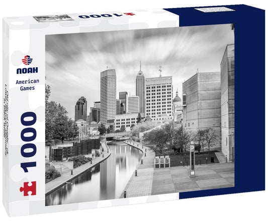 Noah Jigsaw Puzzle Old city of Osnabrück, Lower Saxony, Germany in black white 1000 pieces