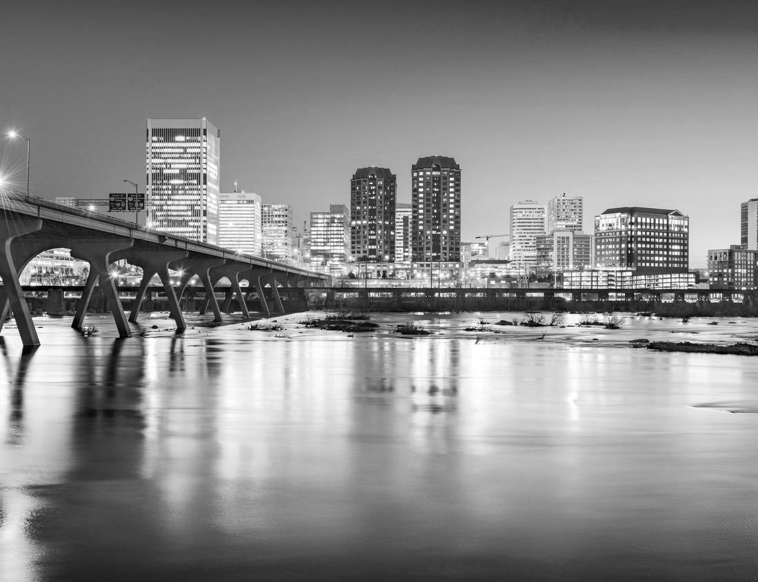 Noah Jigsaw Puzzle Fort Payne Alabama aerial view in black white 1000 pieces