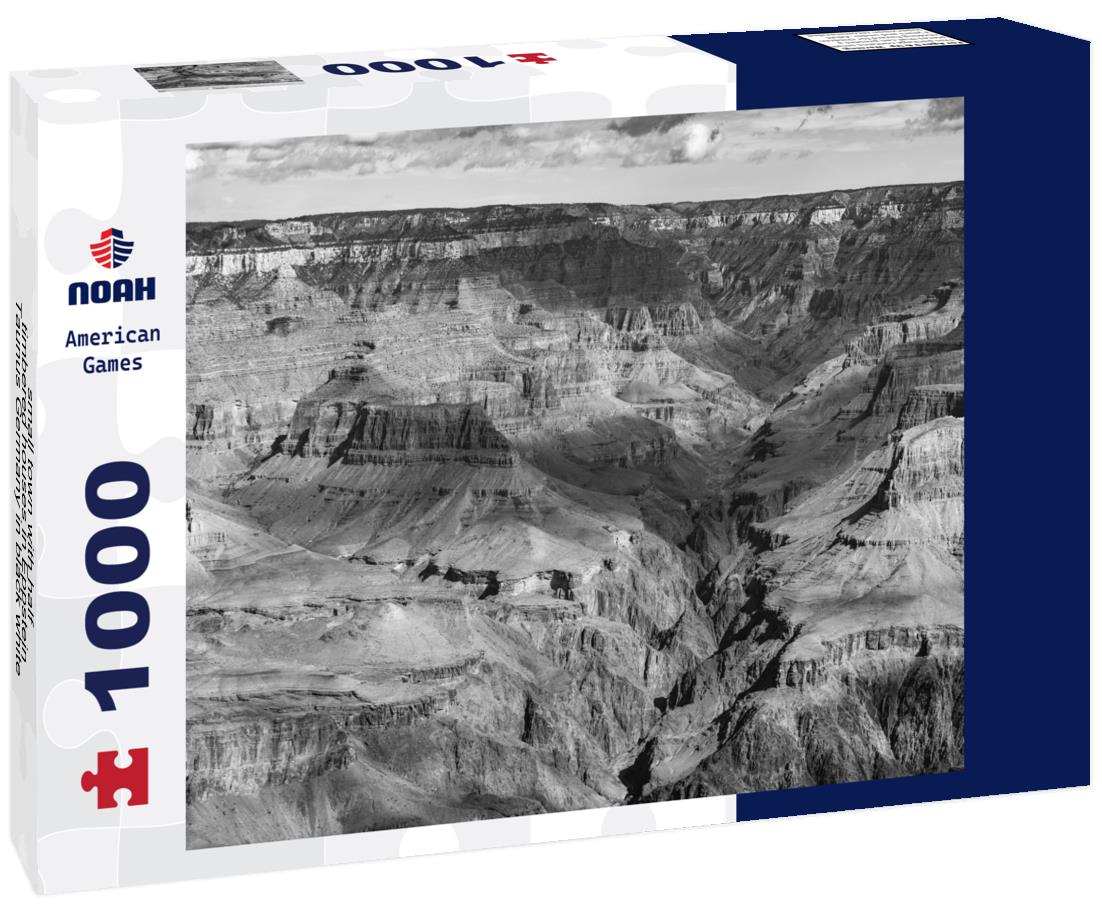 Noah Jigsaw Puzzle small town with half-timbered houses in Eppstein Taunus Germany in black white 1000 pieces